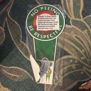 Yard/Lawn Dog sign No peeing